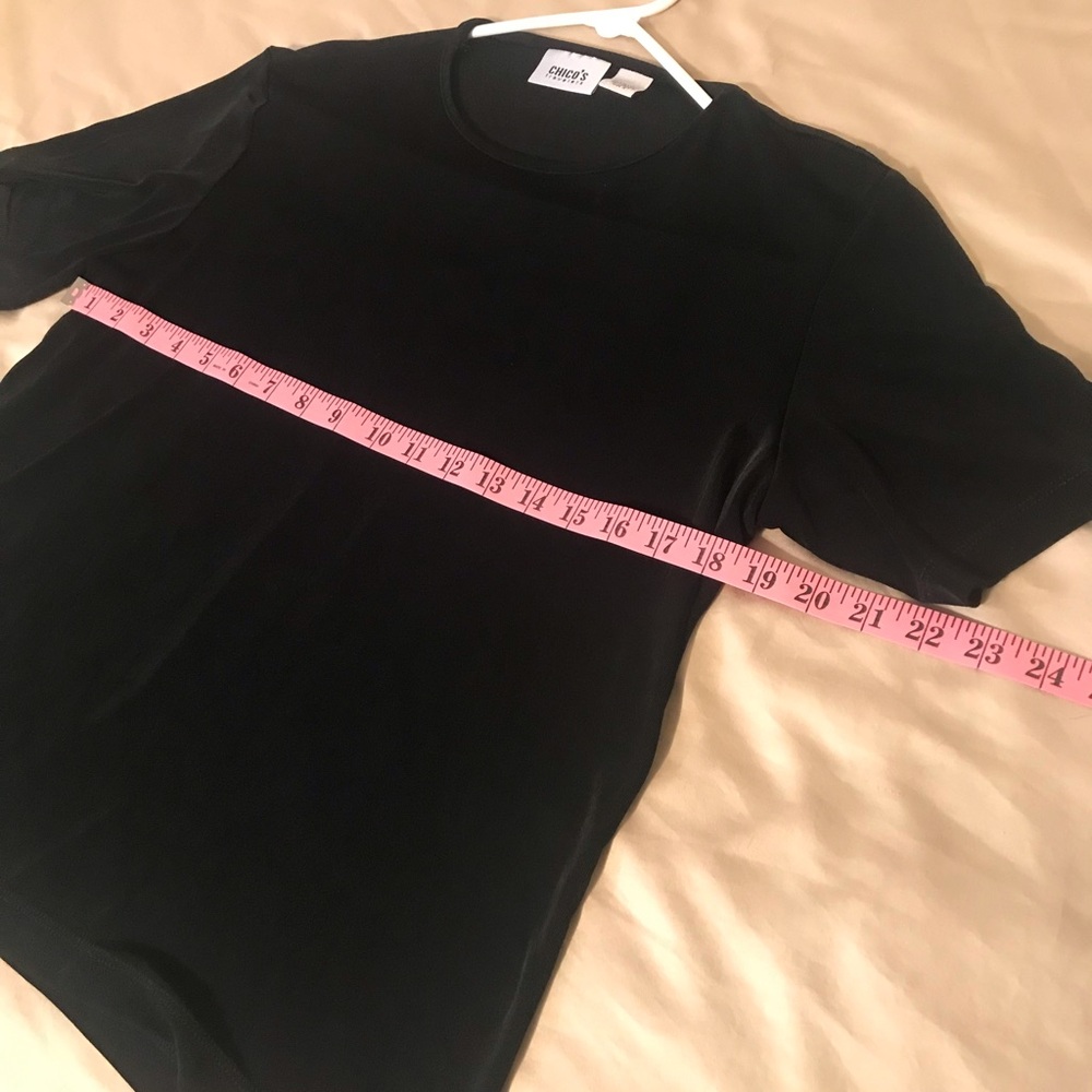 Chico’s Travelers Black T-shirt - Picture 4 of 5